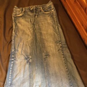 Long L.A.Idol Jean skirt